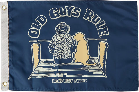 Taylor Made 5635 Nylon 12" x 18" Old Guys Rule Dog's Best Friend Flag