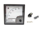 Blue Sea System 1058 Standard European 72mm 12V/24V DC 0-50 Amp AC Analog DIN Ammeter with Coil