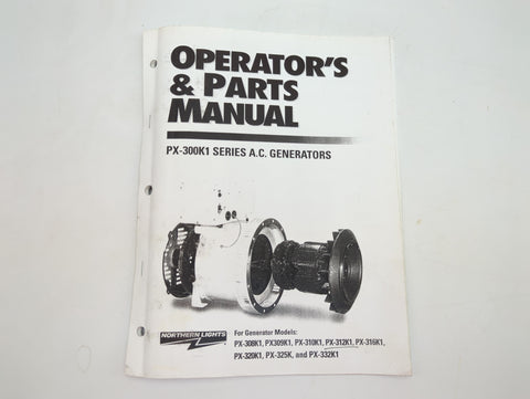 Northern Lights OX300K1 Lugger Genuine OEM PX-300K1 Series Operator’s and Parts Service Manual