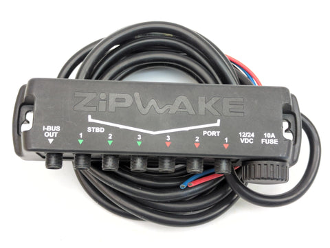 ZipWake 2011138 DU-S Marine 12-32 VDC 0.1W Distribution Unit with 4ft Power Cable