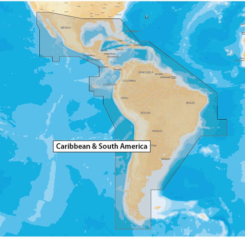 Navionics CF/NAV+3XG CF Card Compact Flash Chart Map Caribbean and South America