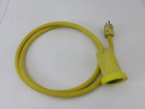Hubbell 61CM22 HBL61CM22 125V 30A Female to 15A Male 2 Pole 7' ft. Yellow Adapter