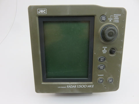 JRC RADAR 1500 MKII JMA-1021 NCD-3970A Marine LCD Radar Display FOR PARTS OR REPAIR