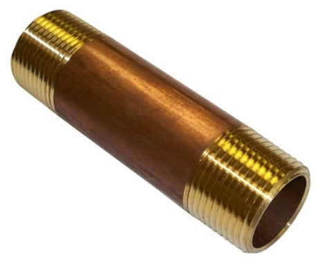 Midland Metal 40-084 40084 3/4" X 3" Red Brass Pipe Fitting Plumbing Nipple