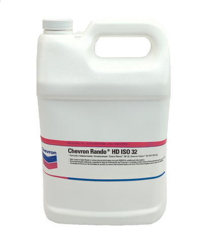 Chevron Rando HD ISO 32 Marine Anti Wear Premium Base Industrial Hydraulic Oil Fluid