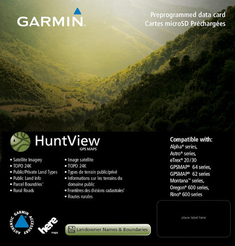 Garmin 010-12599-50 HuntView BirdsEye Satellite microSD GPS Chart Map North California