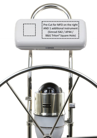 NavPod GP1500-17 SystemPod 9.5" Wide Guard Pre-Cut for Simrad GO7 or B&G Vulcan 7 and Simrad IS42 AP44 or B&G Triton2