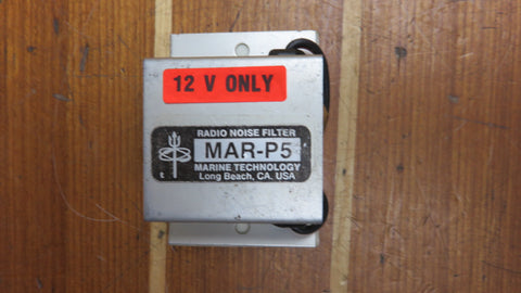 MarLine MAR-P5 5 AMP 12 Volt Marine Radio Interference Noise Filter Protector