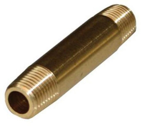 Midland Metal 40-003 40003 1/8" X 2” Red Brass Pipe Fitting Plumbing Nipple
