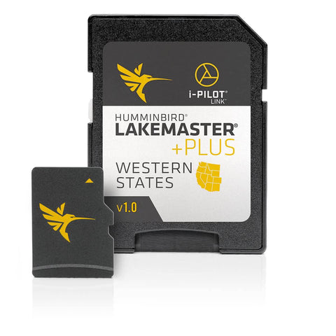 Humminbird 600011-2 LakeMaster Plus Western States V1 GPS Map microSD Electronic Chart