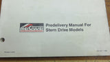 Mercury MerCruiser SIS-1012 Genuine OEM Stern Drive Predelivery Service Manual - Second Wind Sales