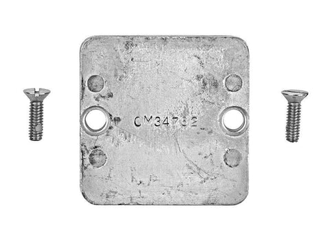 Mercury MerCruiser 34762A1 Genuine OEM Alpha One SS Gimbal Housing Transom Shield / Plate 2-1/2” Zinc Anode Kit CM34762