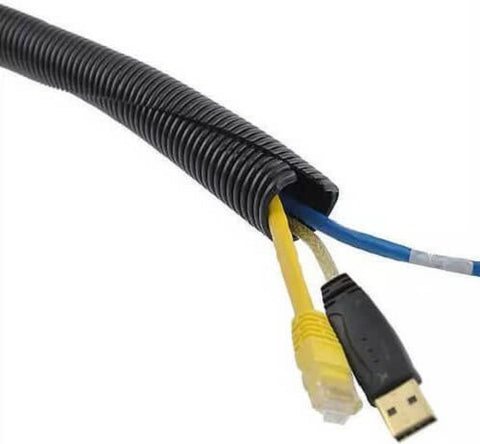 Trident 128-2000 2" Split Conduit Tubing Electrical Cable Organizer Wire Harness Loom Wrap By The Foot