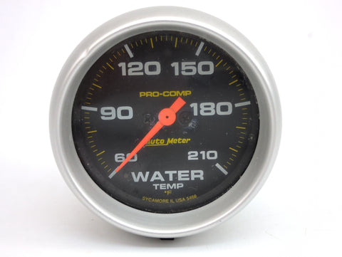 Auto Meter 5469 Pro-Comp 12V 2-5/8" 60-210°F Digital Stepper Motor Water Temperature Gauge