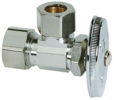 BrassCraft OCR39X C1 Marine 1/2" Nom Comp x 1/2” O.D. Comp Multi-Turn Angle Valve