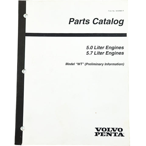 Volvo Penta 3850086-4 Genuine OEM 5.0 5.7 Liter Engines Model WT Parts ...