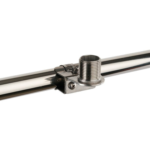 C Sherman Johnson 40-512 Stainless Steel 7/8”-1” Rail Standard No 1-14 Thread Antenna Mount