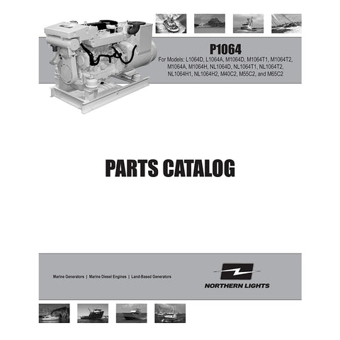 Northern Lights P1064 Lugger Genuine OEM L1064D M1064D Parts Catalog Service Manual