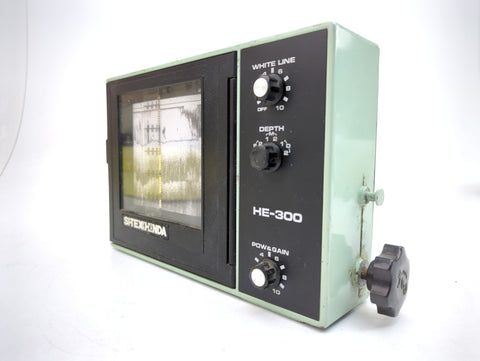 fish finders under $300 SI-TEX HE-300 Vintage Honda Straight Line Paper Graph Depth Recorder F – Second Wind Sales