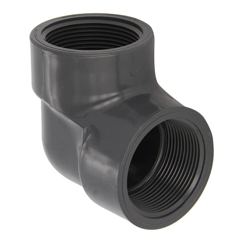 Lasco 9807-015 Gray Schedule 80 1-1/2” NPT X Slip CPVC Threaded 90° Elbow Fitting