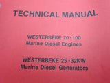 Westerbeke 33355 Marine Diesel Engines 70 100 and Generators 25 32KW Technical Manual - Second Wind Sales