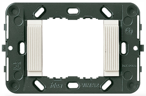 Vimar 16722.B Idea VMV71303 4.6” X 2.97” Grooved Front 2-Module Mounting Frame