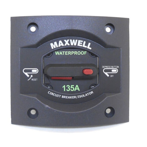 Maxwell P100791 Marine 135A Master Windlass On/Off Panel Mount Circuit Breaker