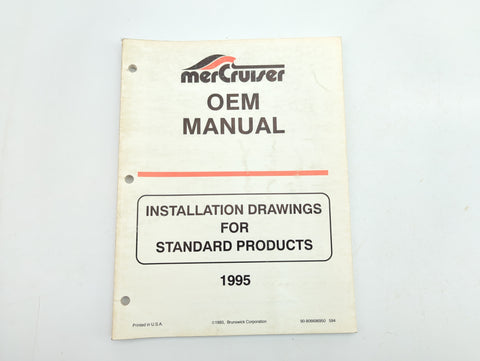 Mercury 90-806696950 Genuine OEM 1995 Installation Drawings for Standard Products OEM Manual