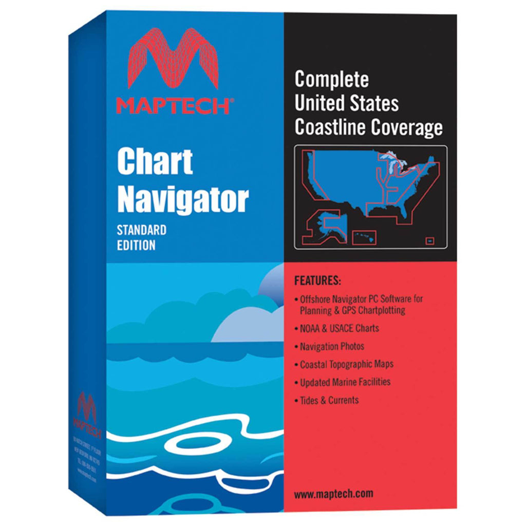 Maptech Marine SWCNS Map Chart Navigator Complete US Coastline Coverag ...