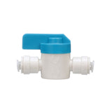 SeaTech 1039-04 Quick-Connect 1/4” OD Union Straight Stop Valve Plumbing Fitting