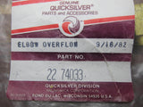 Mercury 22-74033 Genuine OEM 470-485 HP Exhaust Engine Manifold Overflow Elbow