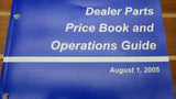 Volvo Penta Genuine OEM August 2005 Dealer Parts Price Book and Operations Guide