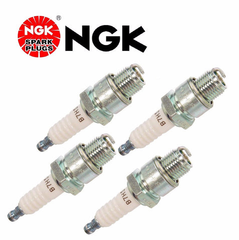 NGK 3823 BP8HS-10 Nickel Core Tip 12.7mm Standard Marine Spark Plug Set of 4