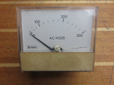 Crompton Instruments 235-02 VA-RXRX Vintage 0-300V A.C. Voltmeter Panel Meter Gauge
