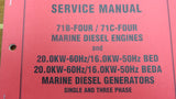 Westerbeke 43317 Genuine OEM 71B 71C Engine BED BEDA Generator Service Manual - Second Wind Sales