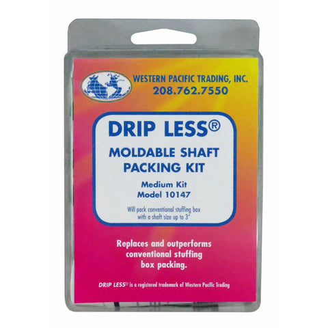Western Pacific Trading 10147 Medium 3” Shaft Drip Less Moldable Packing Kit