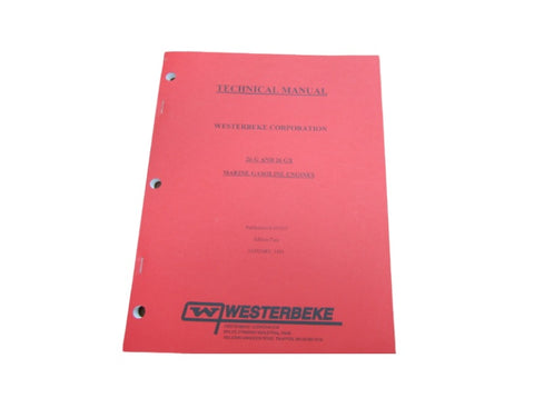 Westerbeke 037425 Genuine OEM Marine Gasoline Engine 26 G 26 GX Technical Manual - Second Wind Sales