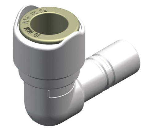 Whale WX1522 Marine 15mm Quick Connect X 15mm Stem 90° Degree Elbow Plumbing Fitting WX1522(B)