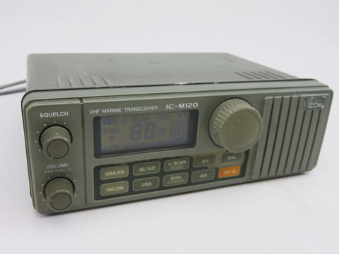 Icom IC-M120 Boat Marine VHF Marine Radio Transceiver with Microphone